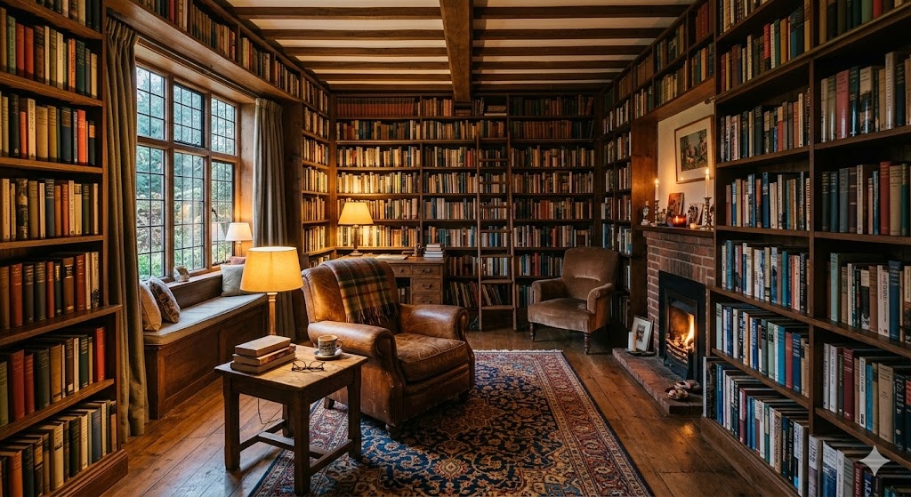 Library in a home